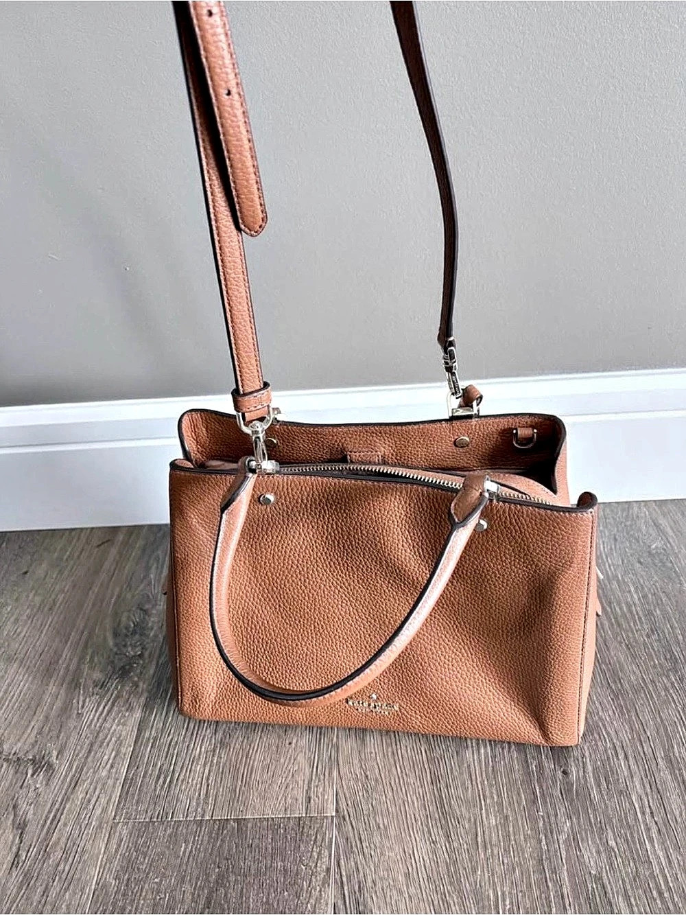 Kate Spade Leila Medium Triple Compartment Satchel Brown